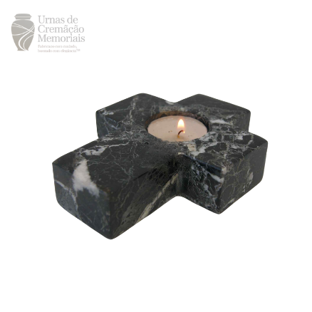 Marble Cross Candle Holder