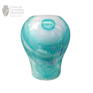 Blue Artistic Onyx Cremation Urn