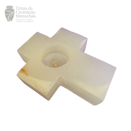 Pure Marble Cross Candle Holder