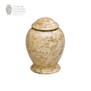 Classic Cream & Gold Veined Marble Urn