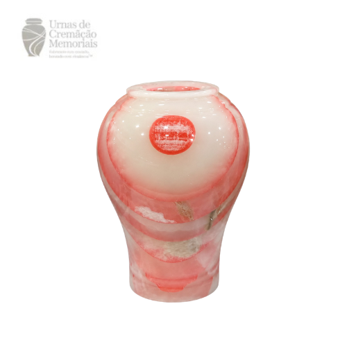 Rose & White Onyx Memorial Urn