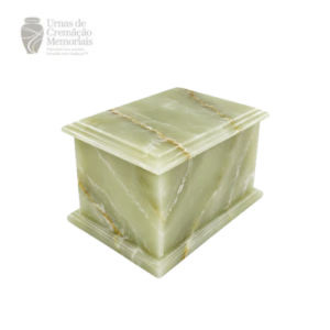 Serene Green Onyx Memorial Urn