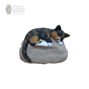 Sleeping Calico Cat Memorial